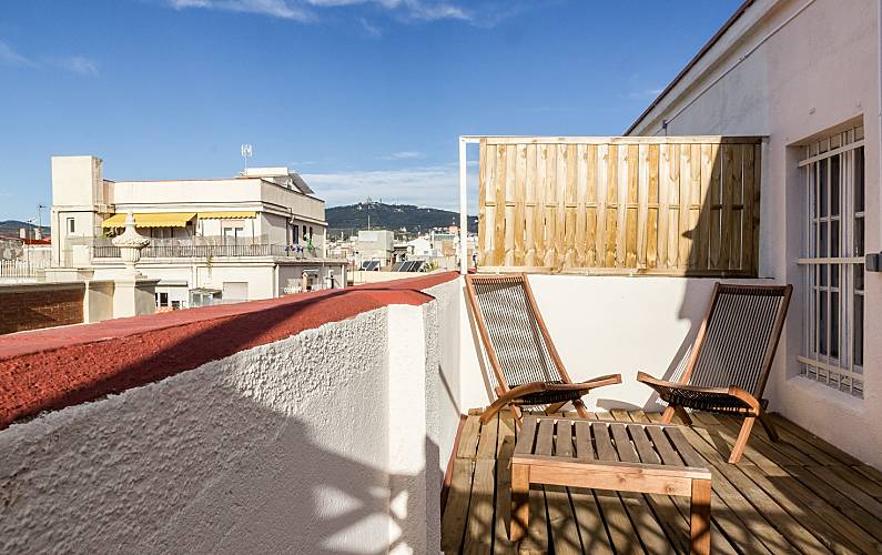 Apartamento para 2-5 pessoas em Barcelona centro Barcelona - Terraço