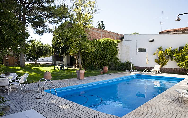 Casa Piscina Saragoça Novillas Casa rural - Piscina