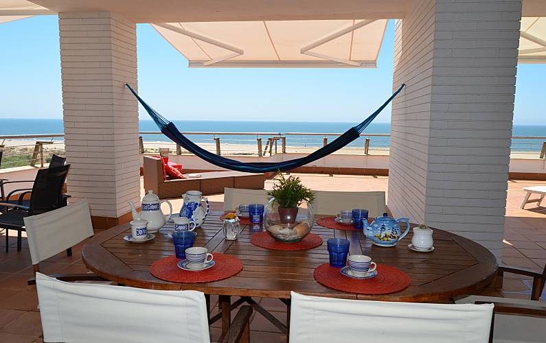 Apartamento para 7 pessoas a 50 m da praia Huelva - Terraço