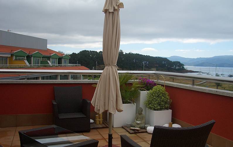 Appartement Terrasse Pontevedra Sanxenxo-Sangenjo Appartement - Terrasse