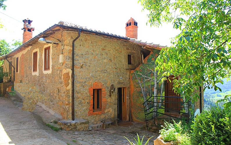 Haus Außenansicht des Hauses Asturien Llanes Ferienhaus auf dem land - Außenansicht des Hauses