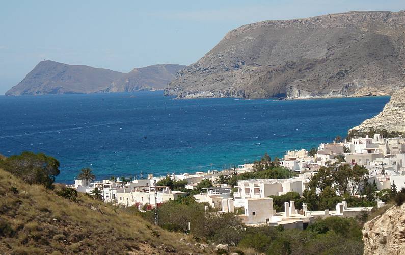 Plage Almeria Mojacar Dans La Mer Méditerranéenne De Lespagne