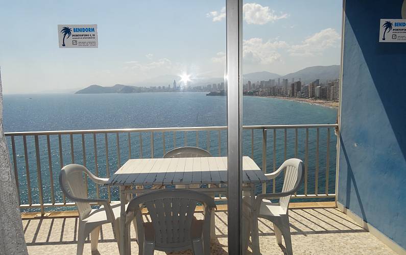 Apartamento com 1 quarto em frente à praia Alicante - Terraço
