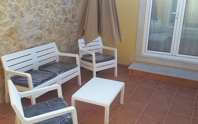 Casa com 1 quarto a 100 m da praia Coimbra - Terraço