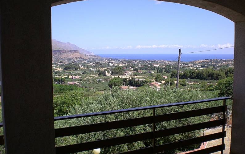 Villa Ausicht aus dem Haus Trapani Castellammare del Golfo villa - Ausicht aus dem Haus