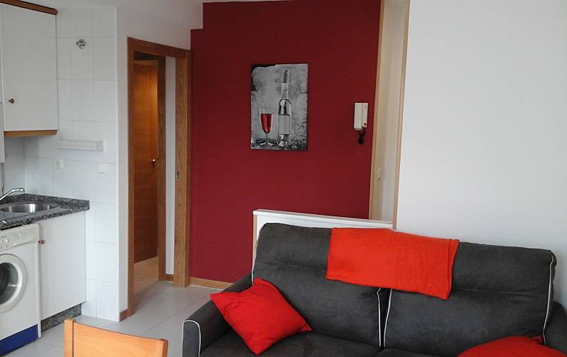 Wohnung Wohnzimmer Pontevedra Sanxenxo-Sangenjo Ferienwohnung - Wohnzimmer
