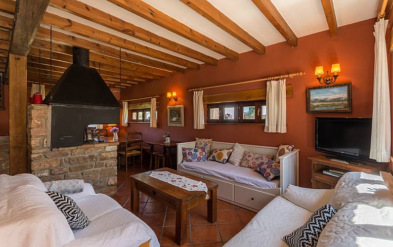 House Living-room Cantabria Hermandad de Campoo de Suso Cottage - Living-room