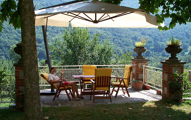 Wohnung Terrasse Turin Villar Pellice Ferienwohnung - Terrasse